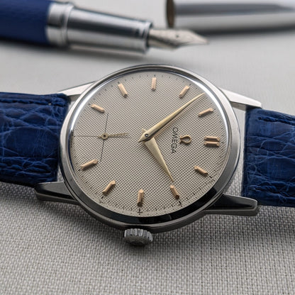 Circa 75 Years Old / Omega Honeycomb Dial / Ref 14713-61 / Vintage 1950 Watch / Cal 265 Movement / Serviced vintage watch