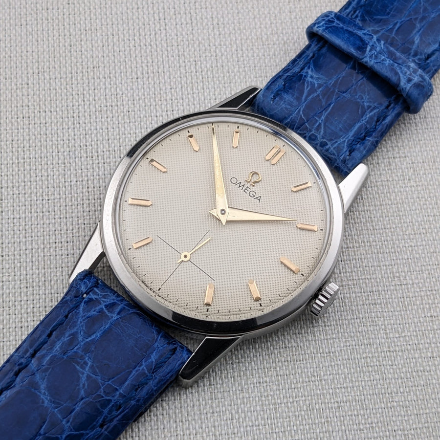 Montre Omega nid d'abeille d'environ 75 ans / Réf 14713-61 / Vintage 1950 / Mouvement Cal 265 / Révisée