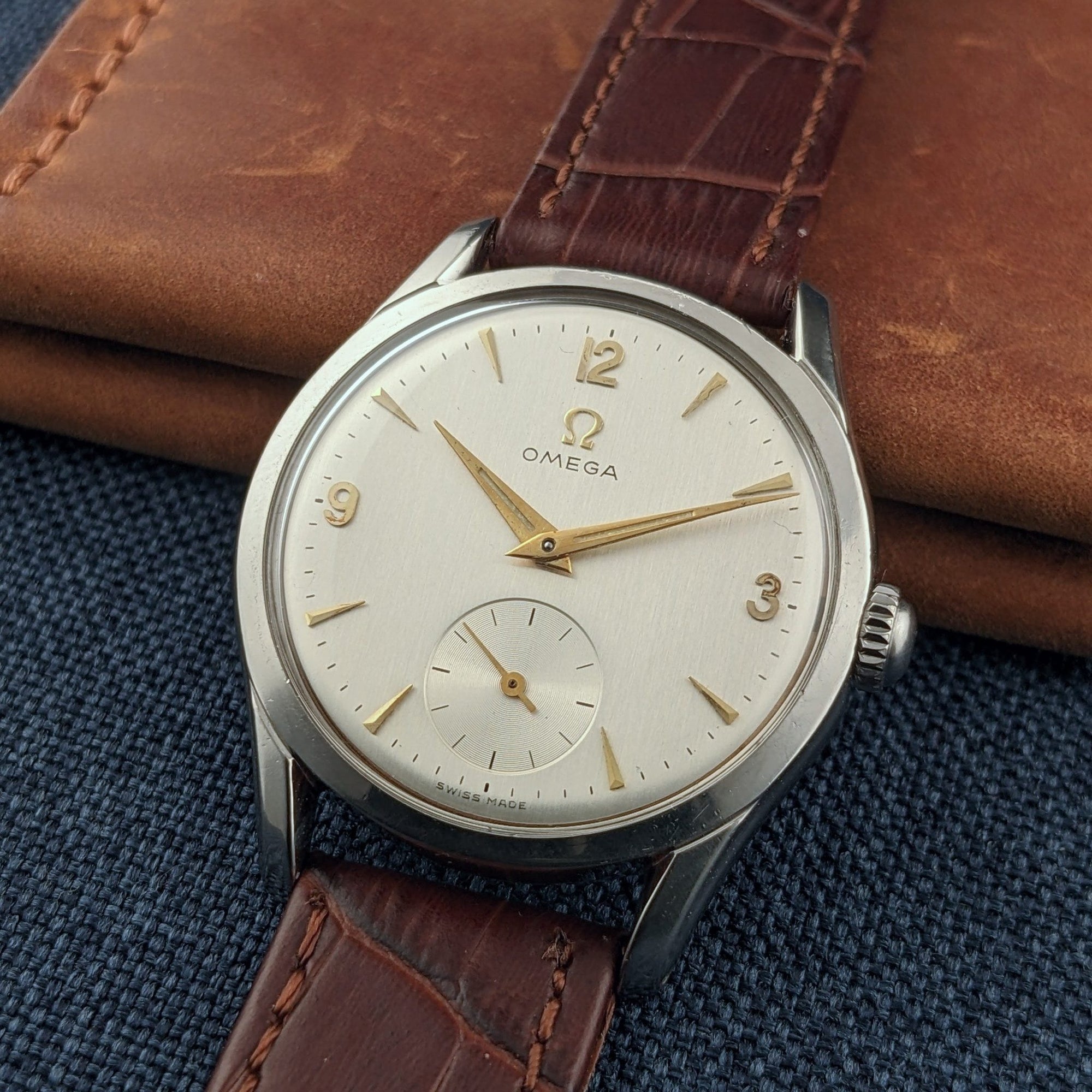 Circa 75 Years Old Post War Omega / Ref 2639-10 / Vintage 1952 Watch / Cal 265 Movement / Serviced vintage watch