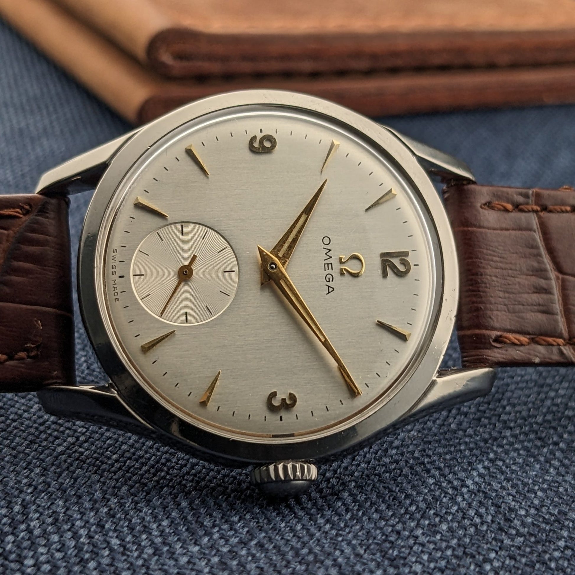 Circa 75 Years Old Post War Omega / Ref 2639-10 / Vintage 1952 Watch / Cal 265 Movement / Serviced vintage watch