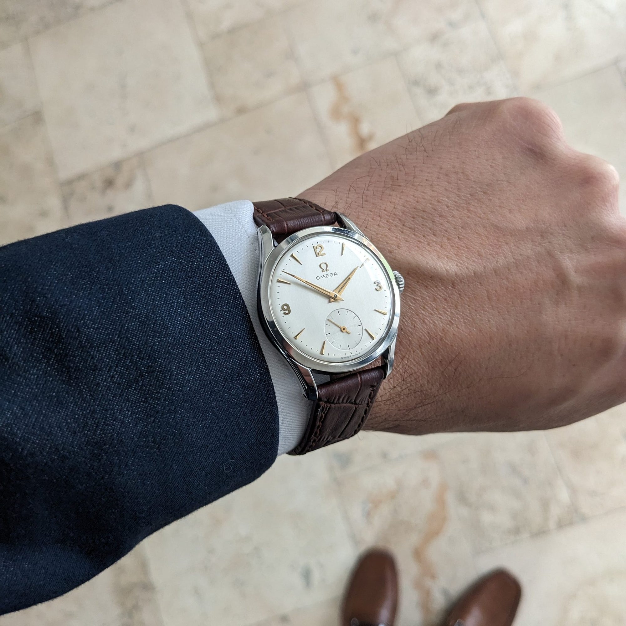Circa 75 Years Old Post War Omega / Ref 2639-10 / Vintage 1952 Watch / Cal 265 Movement / Serviced vintage watch