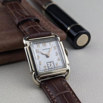 Circa 77 Years Old — Longines Art Deco “Piping Case” | 10K Gold-Filled | Cal. 10L | 1949 | Serviced dial