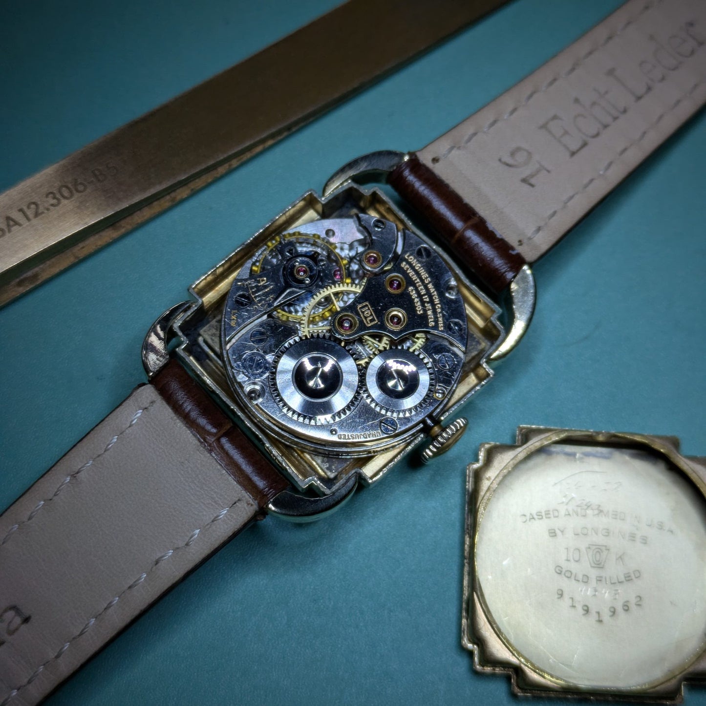 Circa 77 Years Old — Longines Art Deco “Piping Case” | 10K Gold-Filled | Cal. 10L | 1949 | Serviced vintage watch