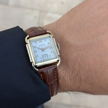 Circa 77 Years Old — Longines Art Deco “Piping Case” | 10K Gold-Filled | Cal. 10L | 1949 | Serviced vintage watch