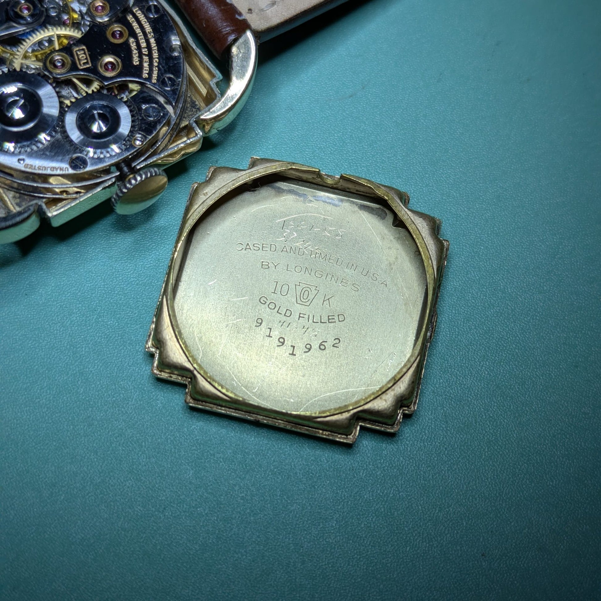 Circa 77 Years Old — Longines Art Deco “Piping Case” | 10K Gold-Filled | Cal. 10L | 1949 | Serviced vintage watch