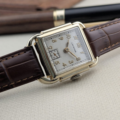 Circa 77 Years Old — Longines Art Deco “Piping Case” | 10K Gold-Filled | Cal. 10L | 1949 | Serviced vintage watch