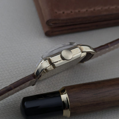Circa 77 Years Old — Longines Art Deco “Piping Case” | 10K Gold-Filled | Cal. 10L | 1949 | Serviced vintage watch