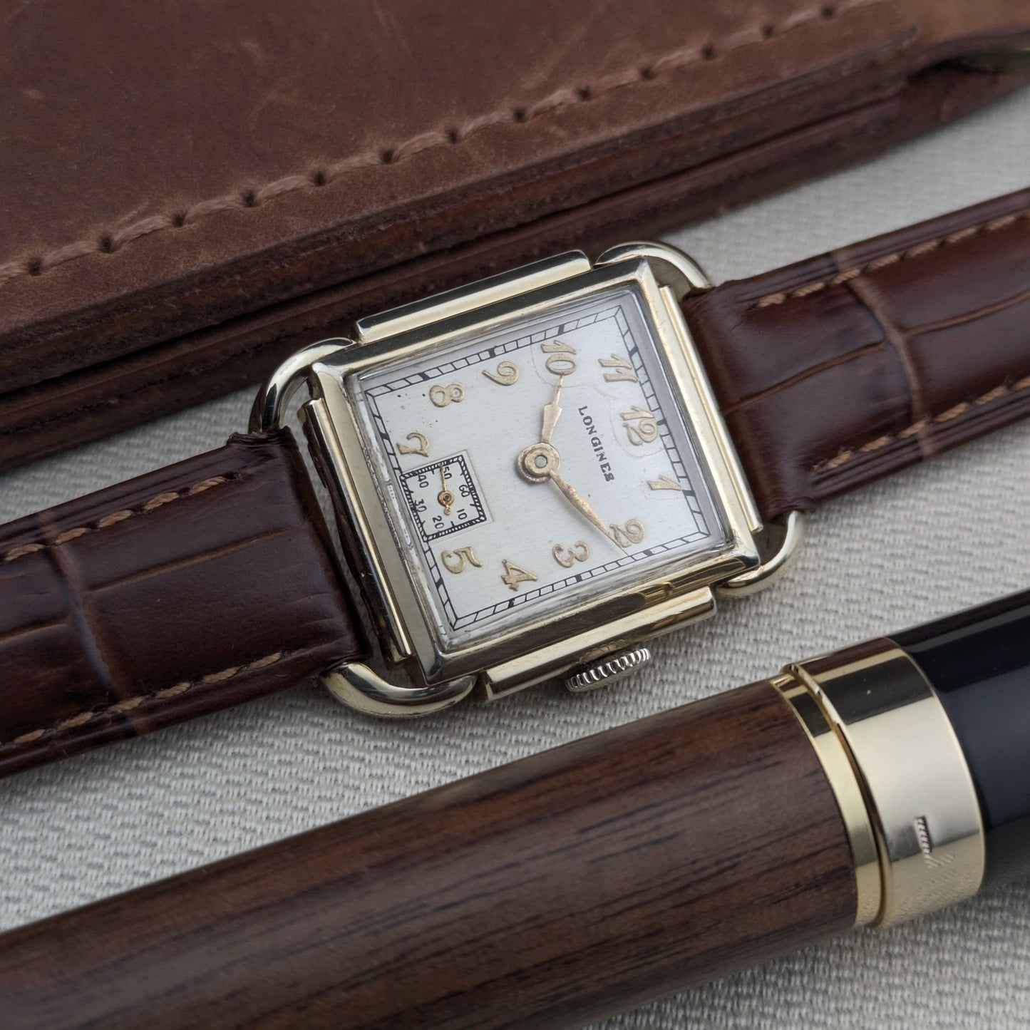 Circa 77 Years Old — Longines Art Deco “Piping Case” | 10K Gold-Filled | Cal. 10L | 1949 | Serviced vintage watch