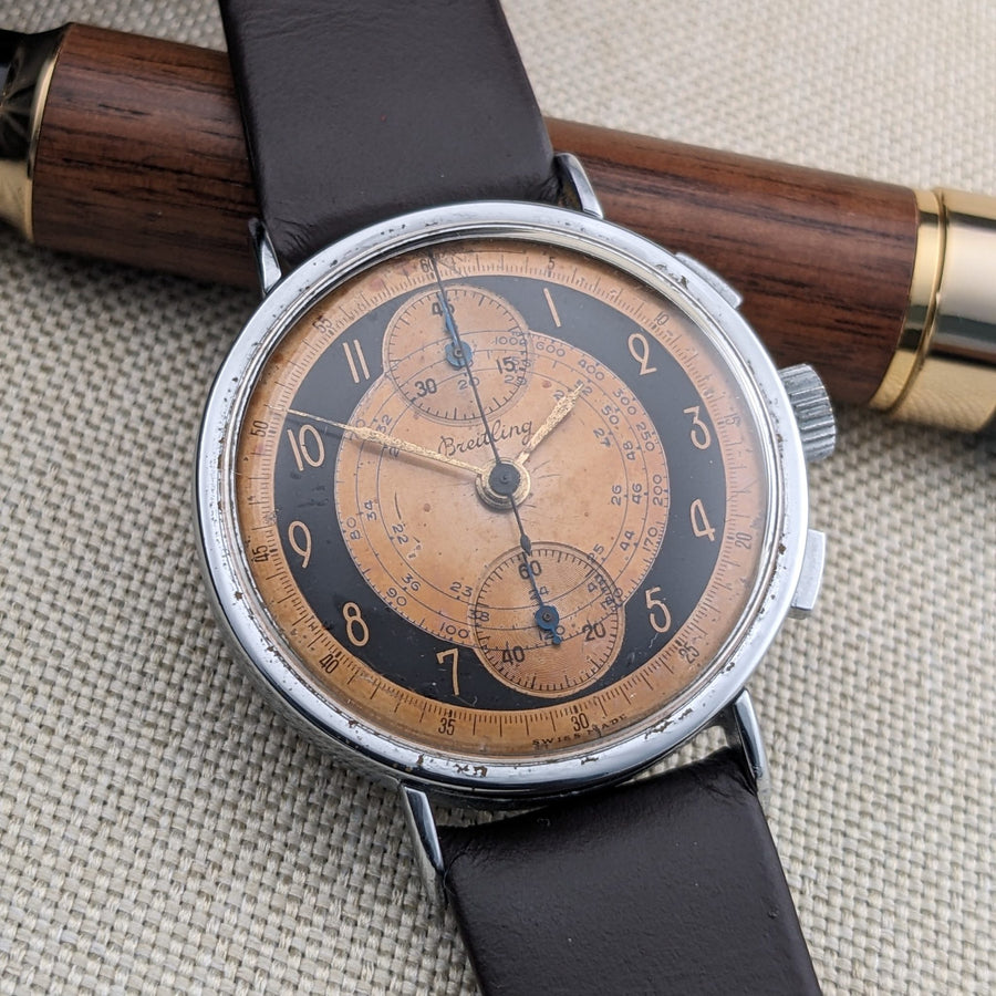 大約80年歷史 / 百年靈計時碼表 / 1940年代復古手錶 / Cal Venus 170機芯 / 已保養