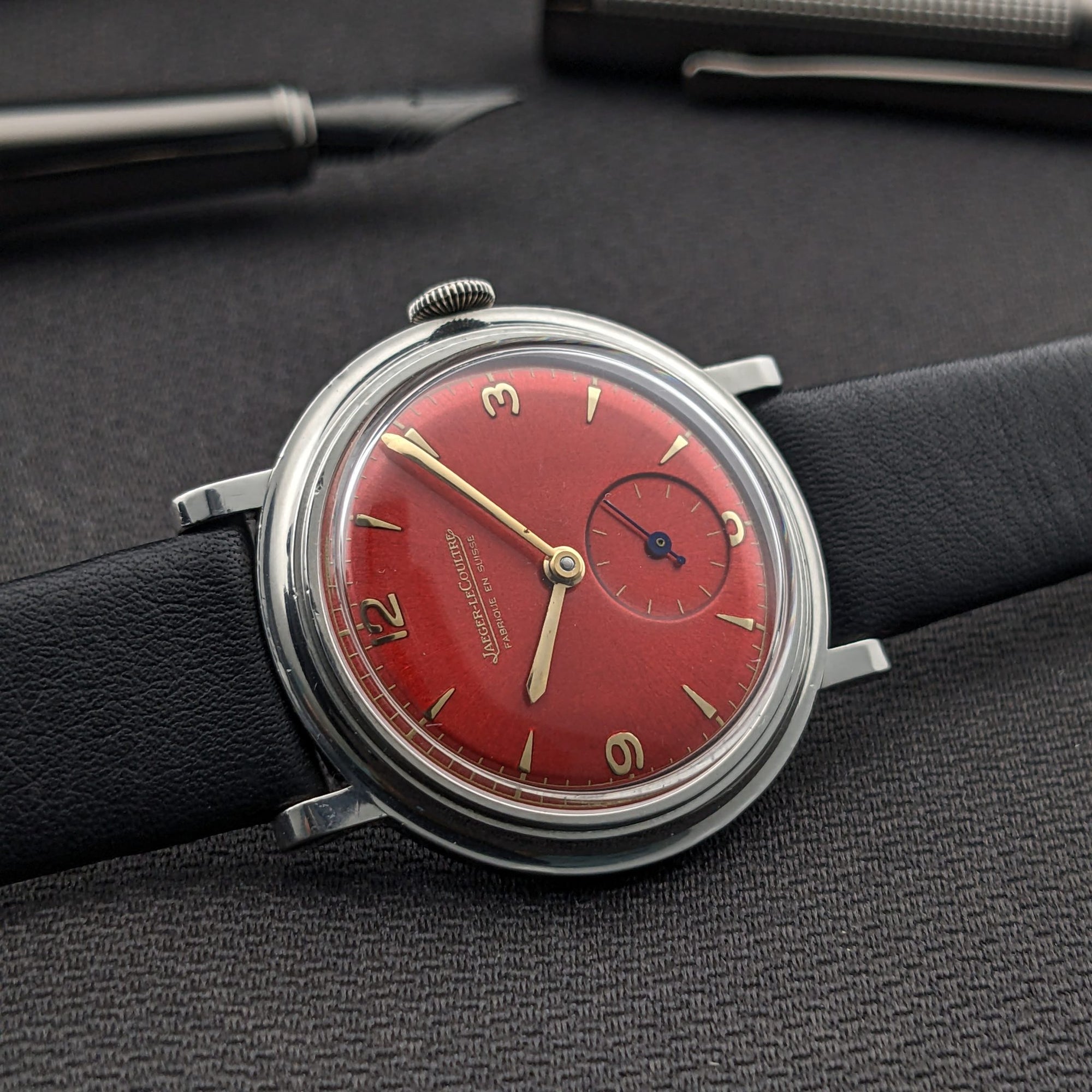 Circa 80 Years Old / Jaeger-LeCoultre / Vintage 1940s Watch / Cal P480 Movement / Serviced dial