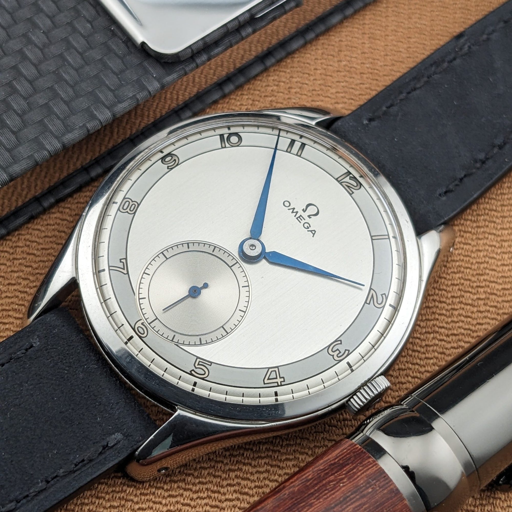 Circa 80 Years Old Post-War Omega Jumbo 38,5 mm / Ref 2505-6 / Vintage 1940s Watch / Cal 265 Movement / Serviced vintage watch