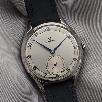 Circa 80 Years Old Post-War Omega Jumbo 38,5 mm / Ref 2505-6 / Vintage 1940s Watch / Cal 265 Movement / Serviced vintage watch
