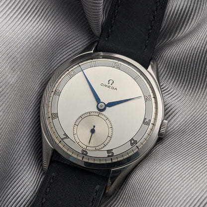Circa 80 Years Old Post-War Omega Jumbo 38,5 mm / Ref 2505-6 / Vintage 1940s Watch / Cal 265 Movement / Serviced vintage watch