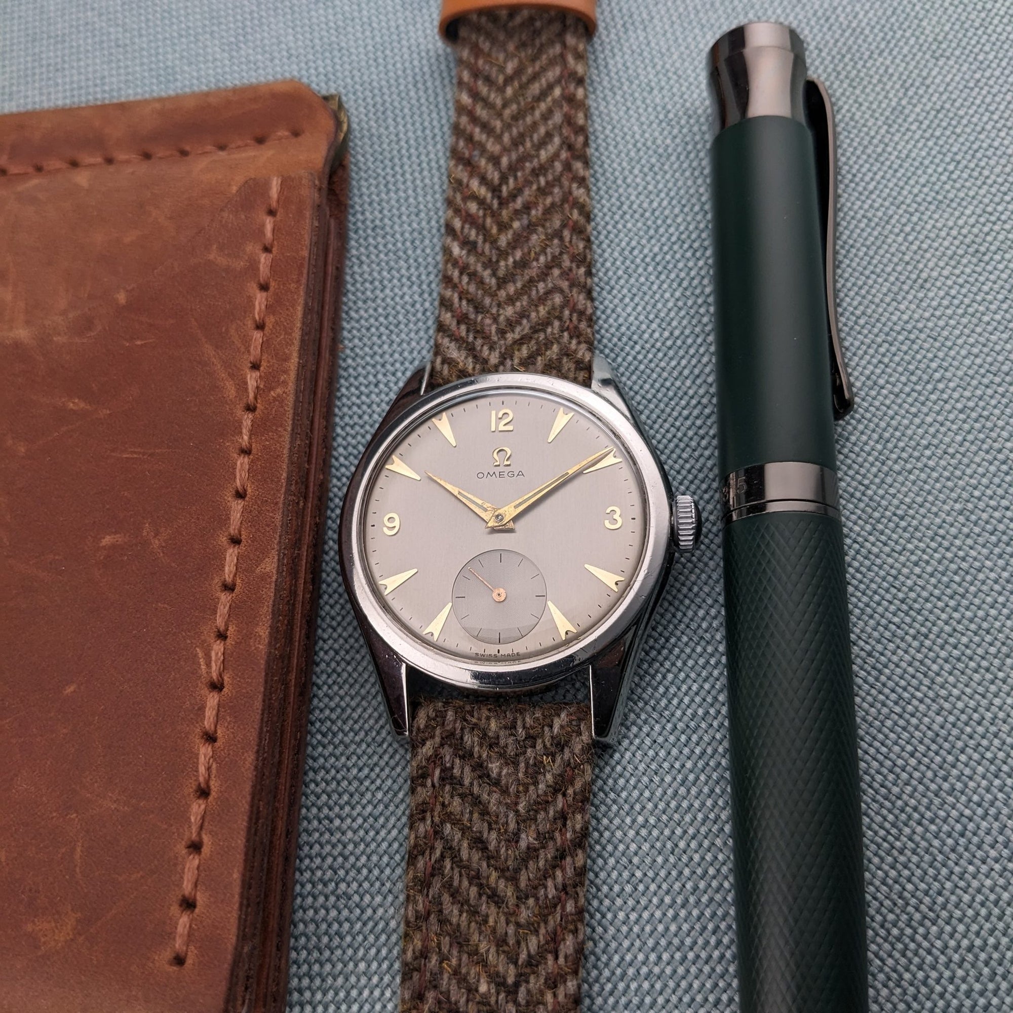 Circa 80 Years Old Post War Omega / Ref 2536-3 / Vintage 1940s Watch / Cal 265 Movement / Serviced vintage watch