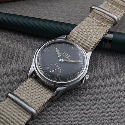 Circa 80 Years Old World War Tissot Antimagnetique / Vintage 1940s Watch / Cal 27 Movement / Serviced vintage watch