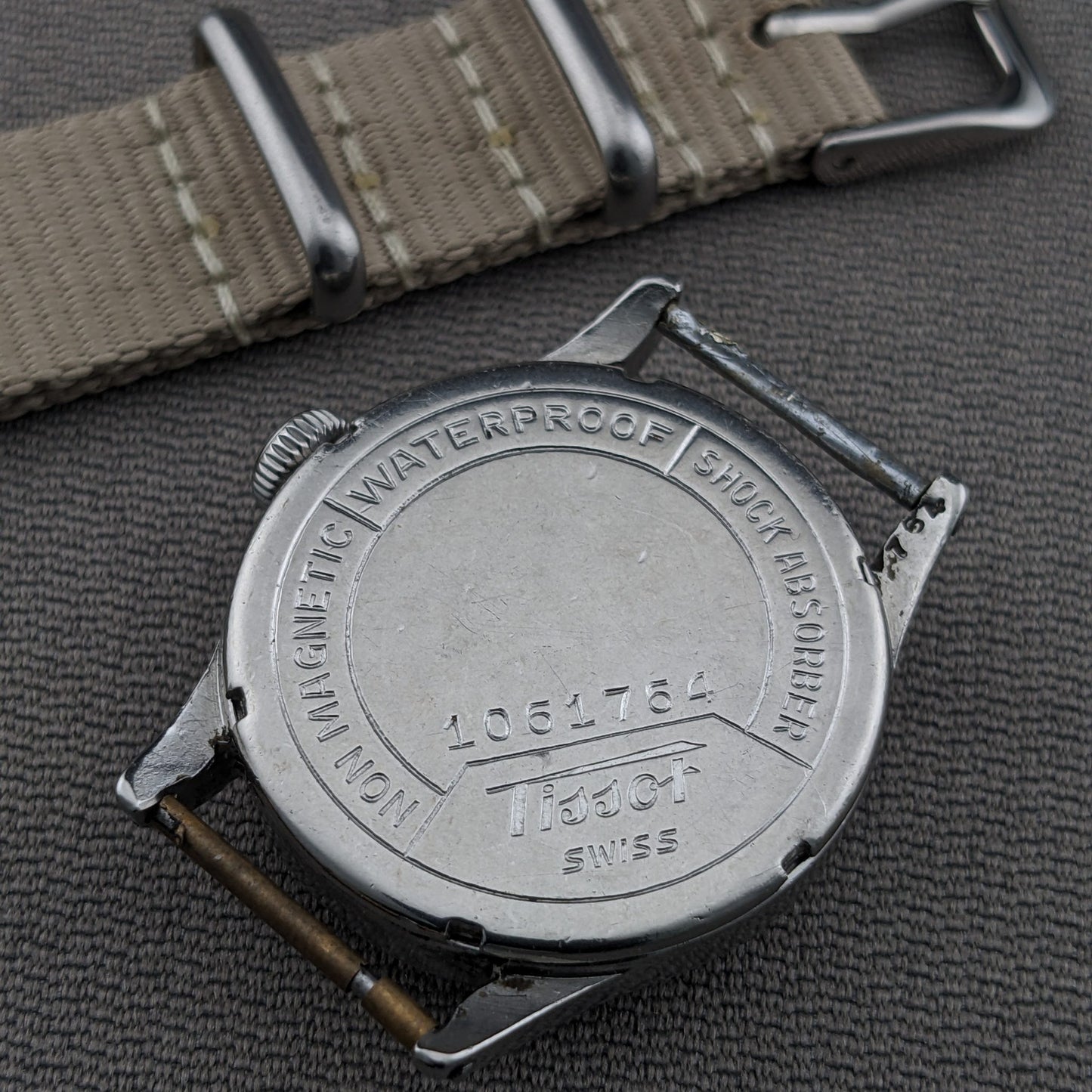 Circa 80 Years Old World War Tissot Antimagnetique / Vintage 1940s Watch / Cal 27 Movement / Serviced vintage watch