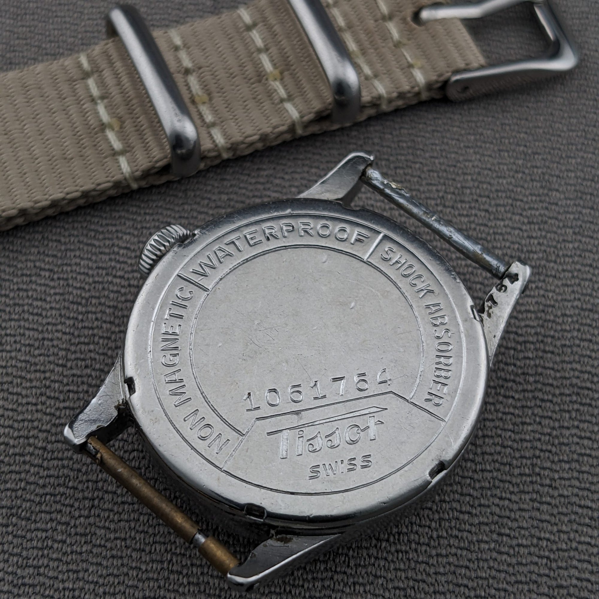 Circa 80 Years Old World War Tissot Antimagnetique / Vintage 1940s Watch / Cal 27 Movement / Serviced vintage watch