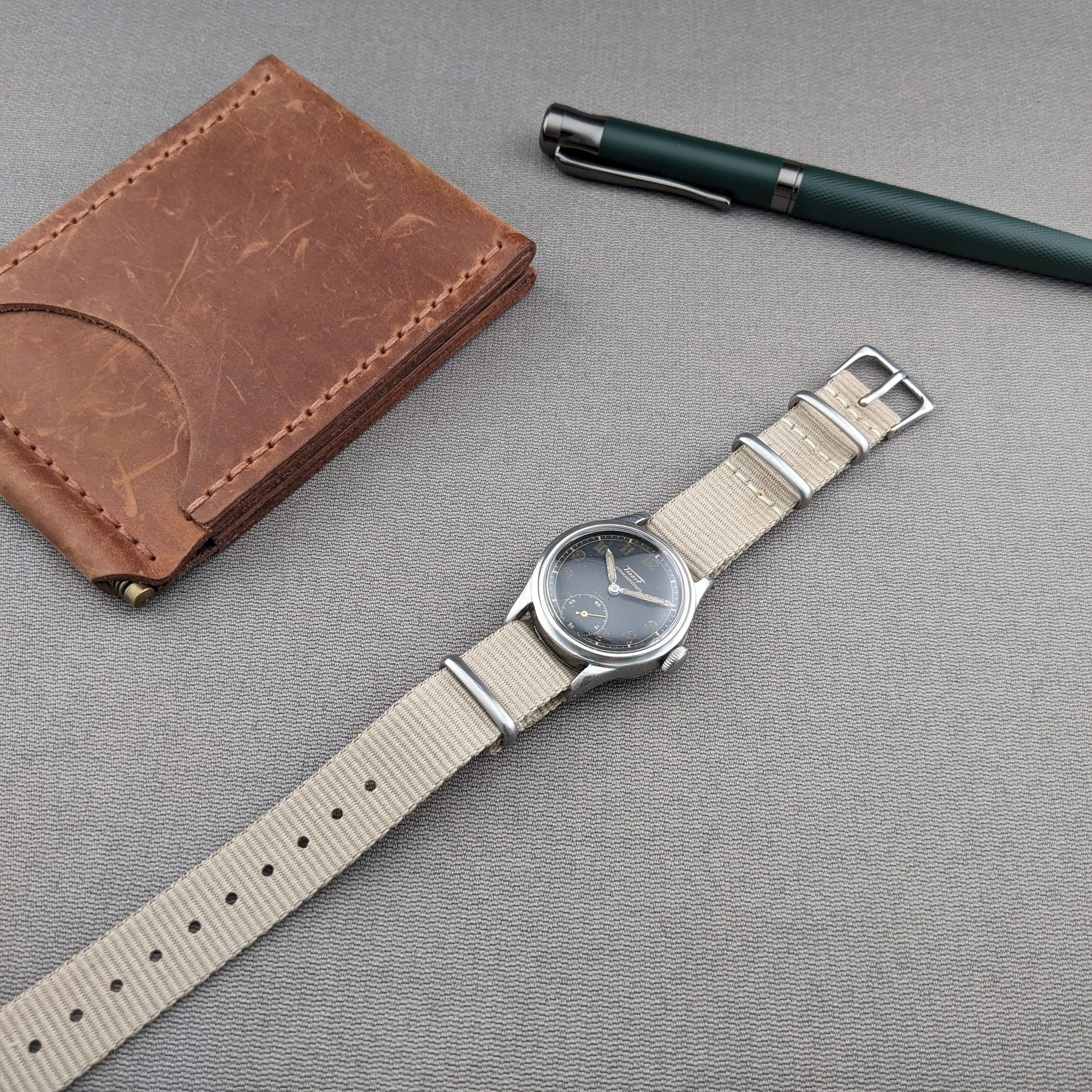 Circa 80 Years Old World War Tissot Antimagnetique / Vintage 1940s Watch / Cal 27 Movement / Serviced vintage watch