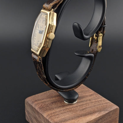 Circa 90 Years Old / Omega Lady 14ct Gold/ Antique 1930s Watch / Cal 14.8F Movement / Serviced vintage watch