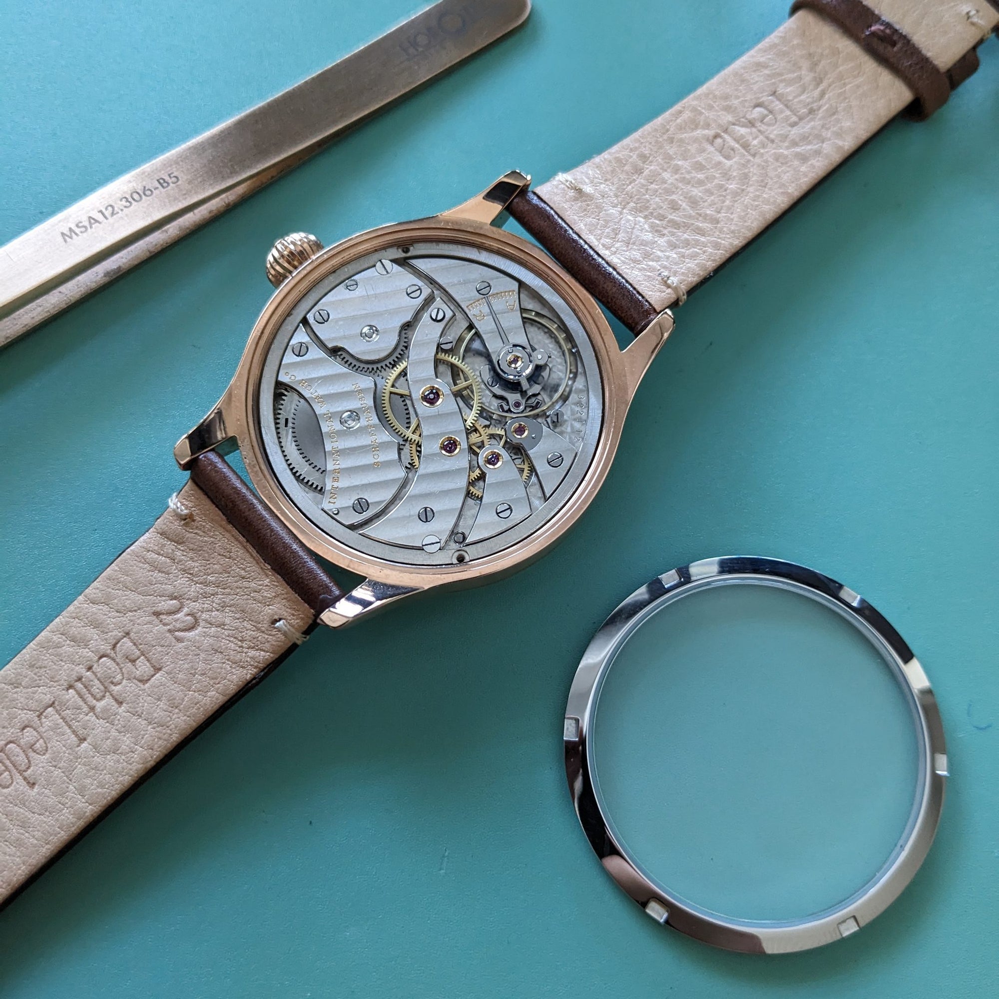 Circa 95 Years Old IWC Schaffhausen Antique 1930 Pocket Watch Movement / Cal 95 Movement / Serviced vintage watch
