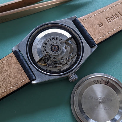 Longines Automatic Ovettone / Ref L76904 / 1990s Classic Watch / Cal L633.5 Movement / Serviced vintage watch