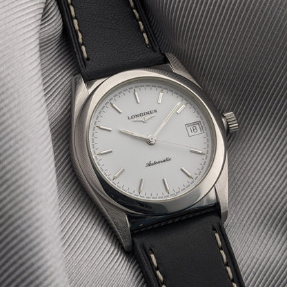 Longines Automatic Ovettone / Ref L76904 / 1990s Classic Watch / Cal L633.5 Movement / Serviced vintage watch