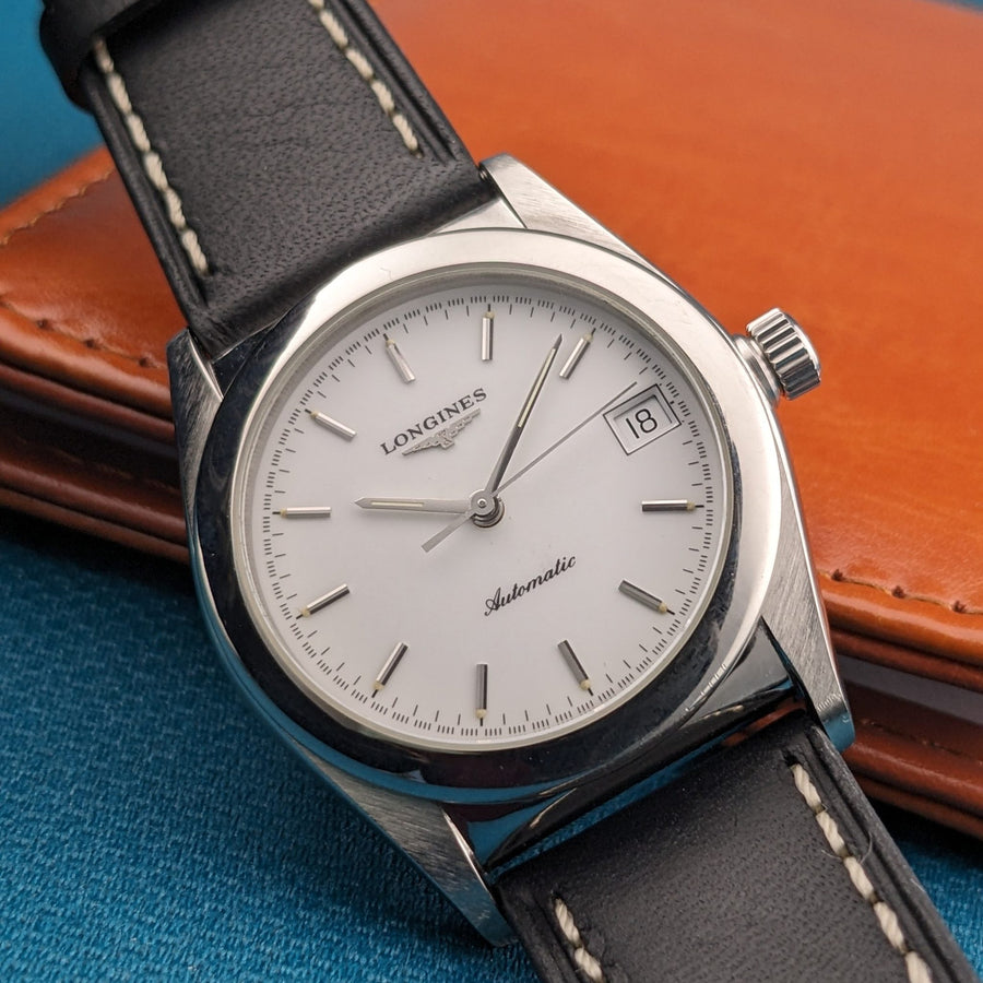 Longines Automatic Ovettone / Ref L76904 / 1990s Classic Watch / Cal L633.5 Movement / Serviced
