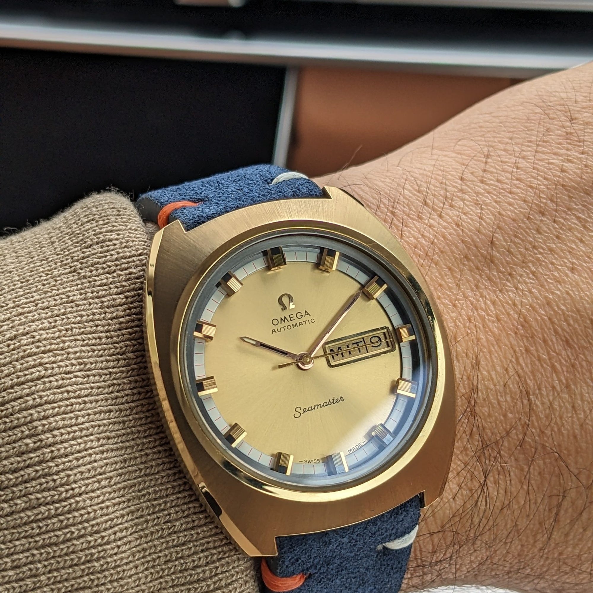 Rare Circa 60 Years Old / Omega Seamaster Automatic 166.111 / Vintage 1960s Watch / Cal 752 Movement / Serviced Pristine Condition/ Factory Protective Film vintage watch