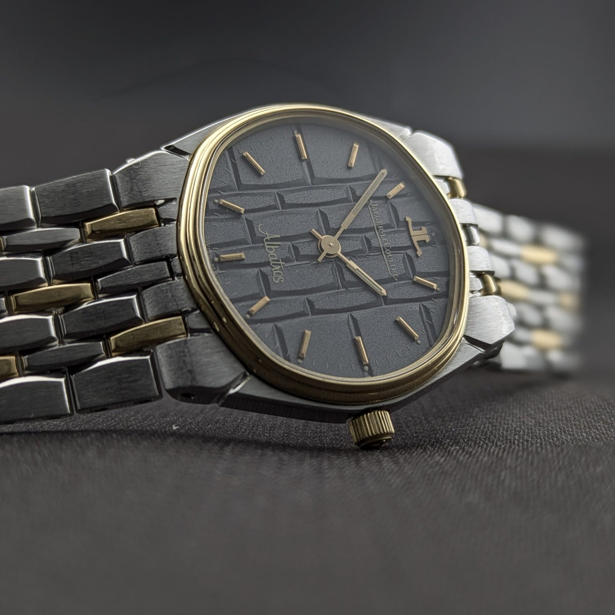 Rare Jaeger-LeCoultre Albatros Gold-Steel / Ref 146.306.8 / Vintage 1980s Watch dial