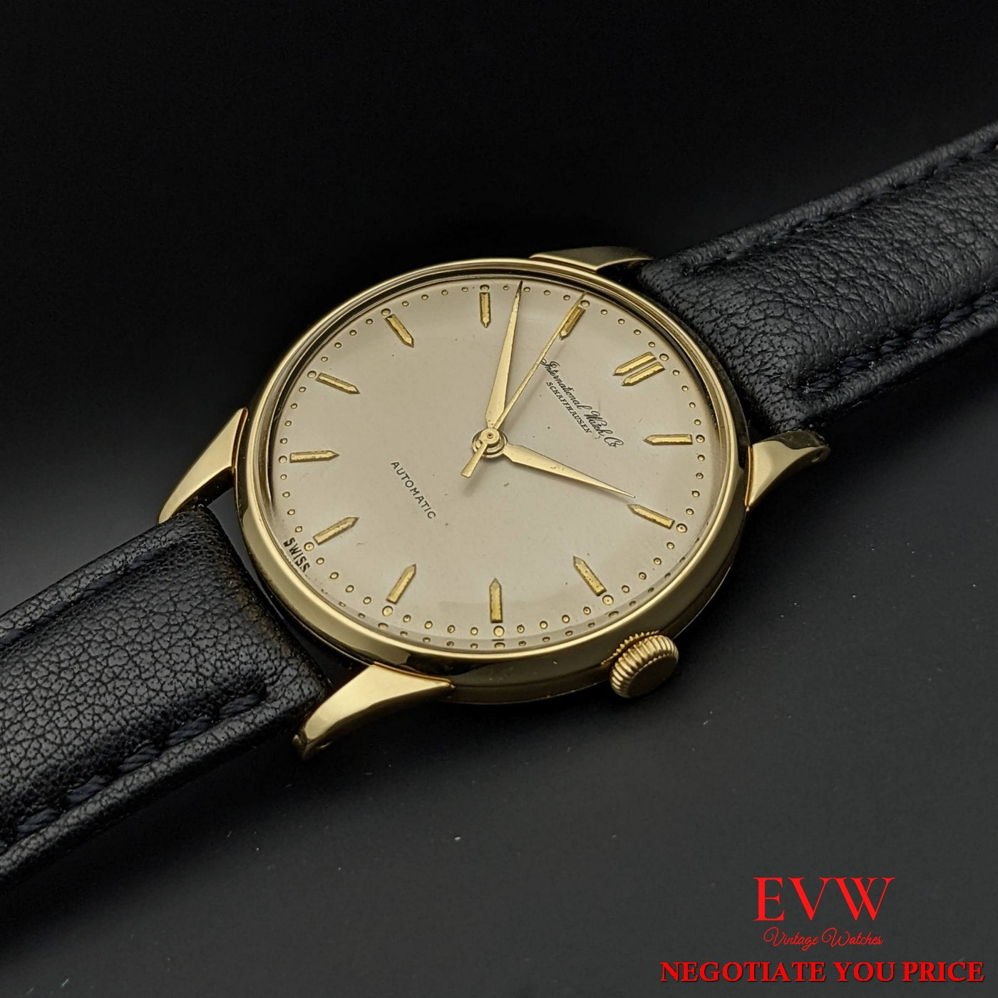 IWC Schaffhausen 18K Gold Automatic Cal. 852 Exclusive Vintage