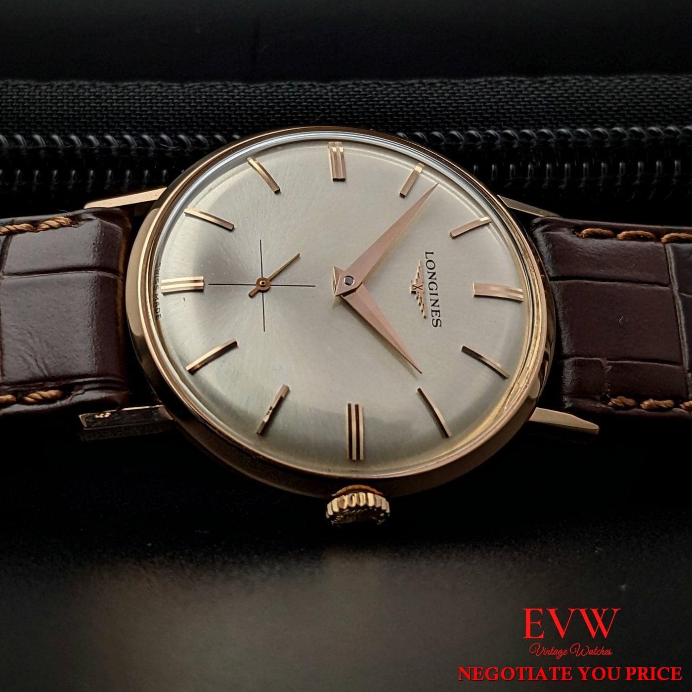 Beautiful Longines 18k Gold / Vintage  1966 / Fully Serviced   unique