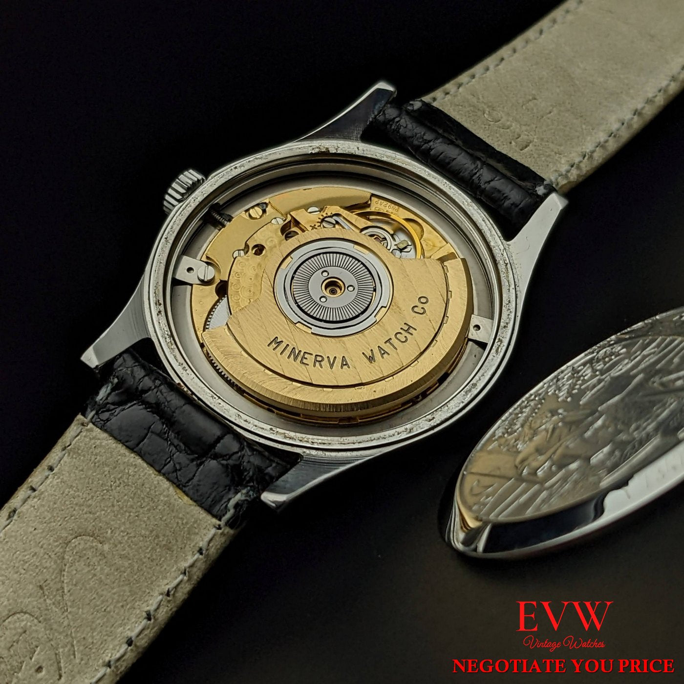 Minerva Gilt Gloss Vintage Chronograph Watch | S.Song Vintage Watches For  Sale – S.Song Watches