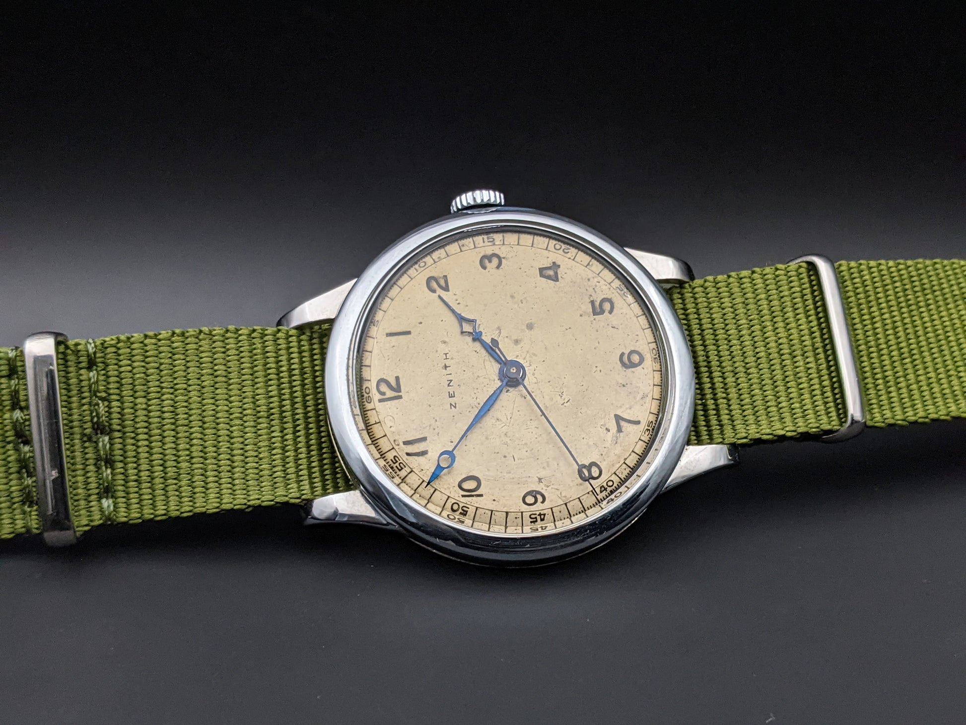 Zenith Jumbo 37,5 mm / Rare WWII Type Watch as RAF/ Vintage 1939