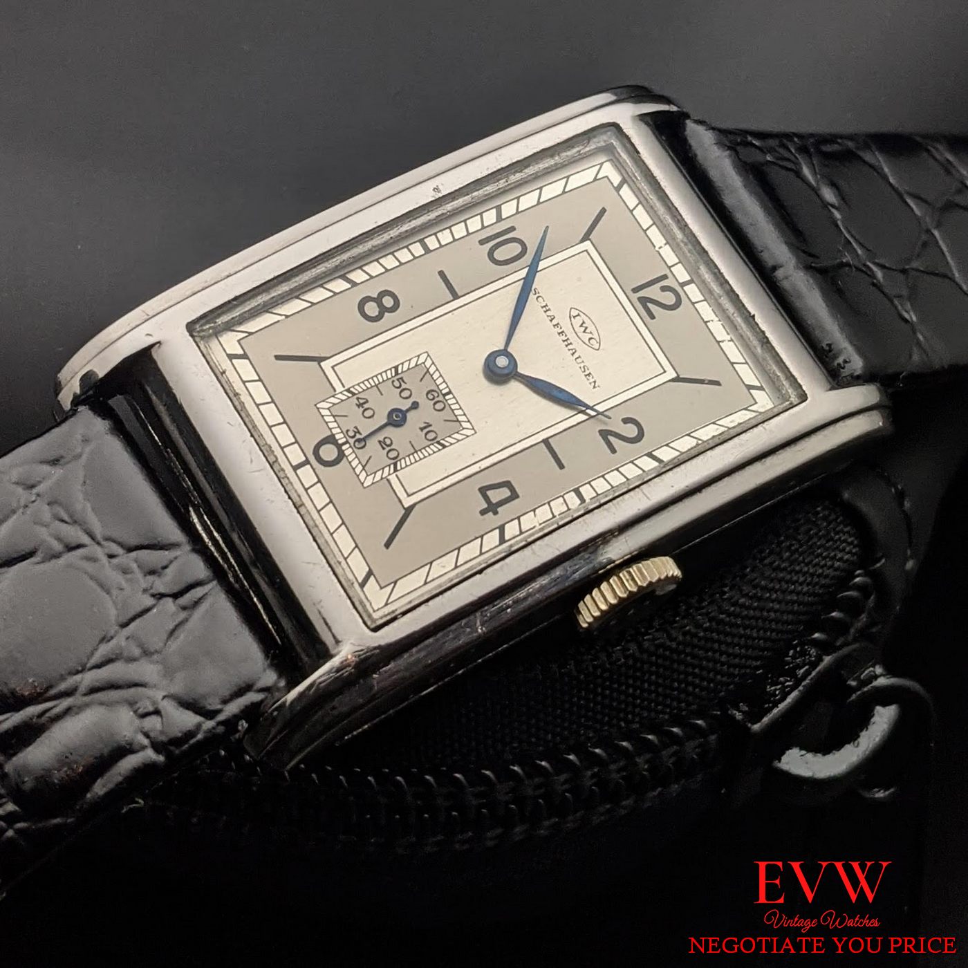 Vintage wristwatch  Art Deco IWC Schaffhausen caliber 62