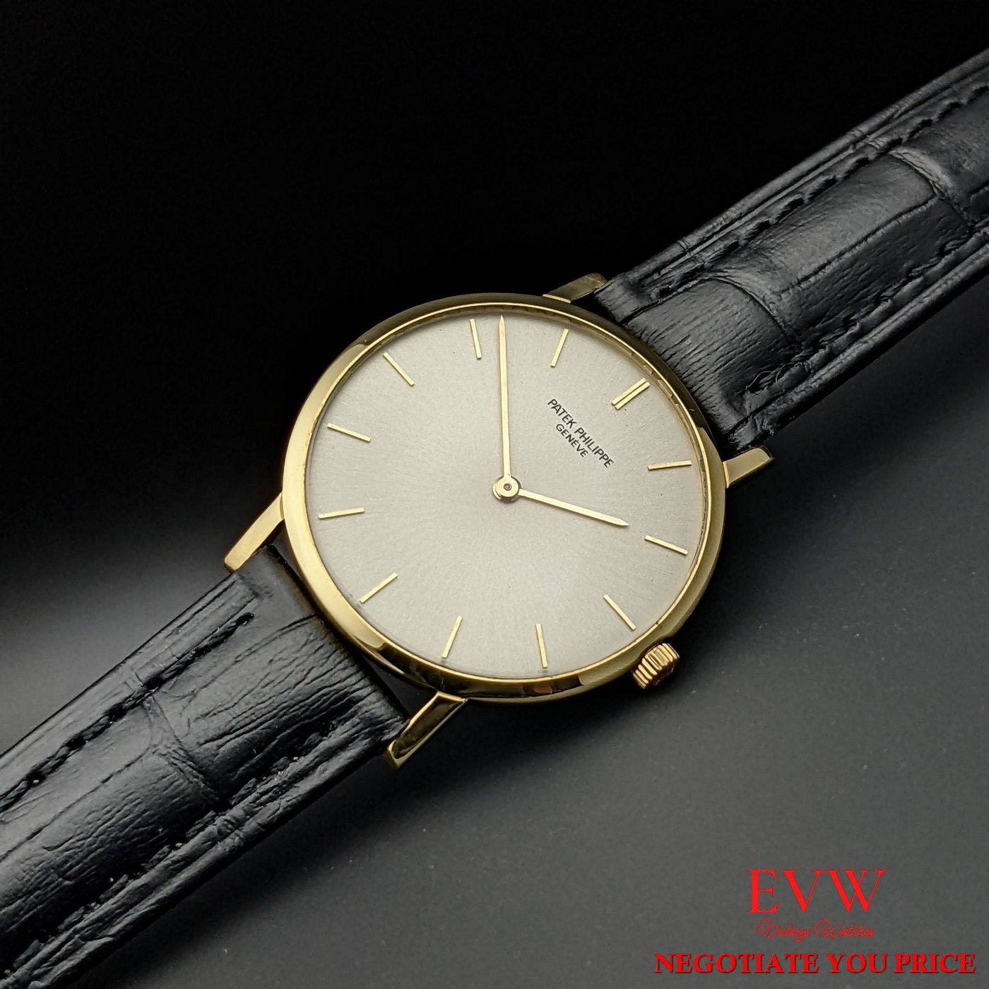 Patek Philippe Calatrava 18K Gold Vintage Watch , calibre 175,ref. 3520