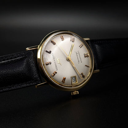 Longines Ultra-Chron 14K Gold Automatic Vintage Watch 1968