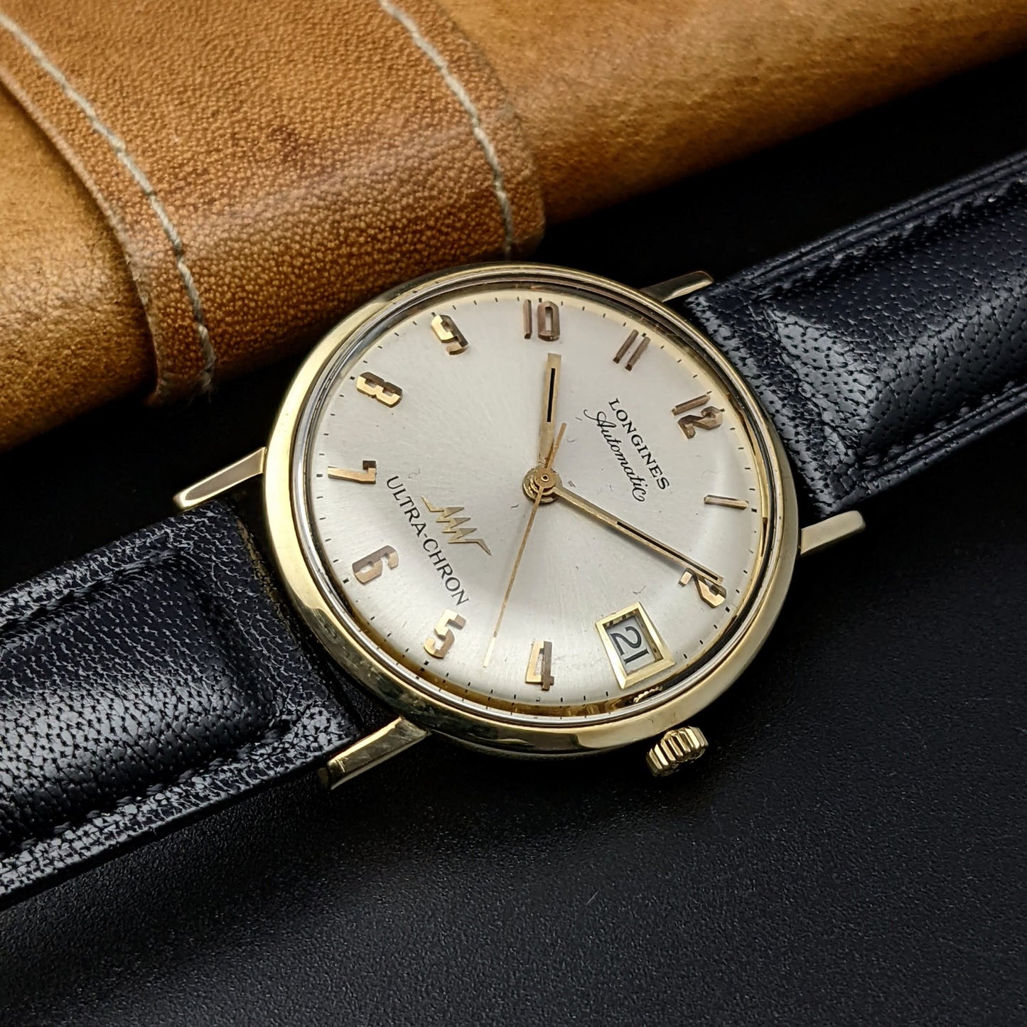 Longines Ultra-Chron 14K Gold Automatic Vintage Watch 1968