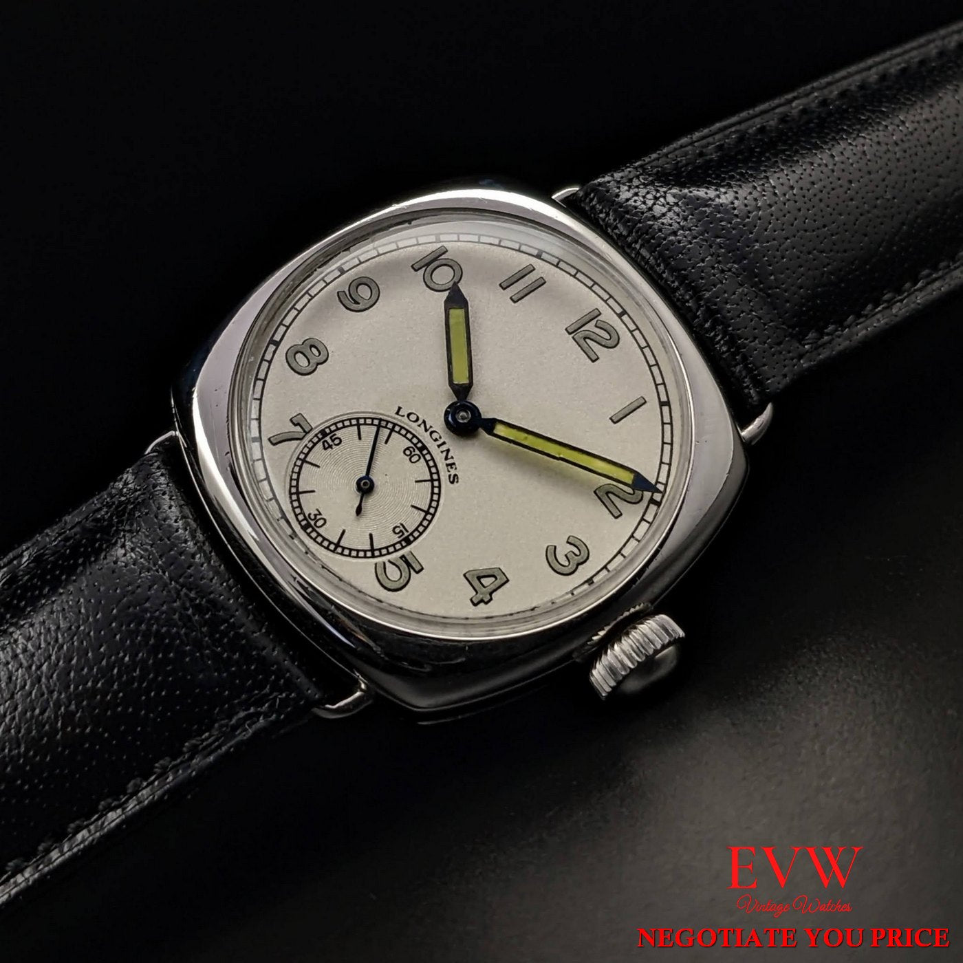 Vintage Longines Square  Cal.12.68Z from 1940 / Extract from the Archives  / Fully Serviced
