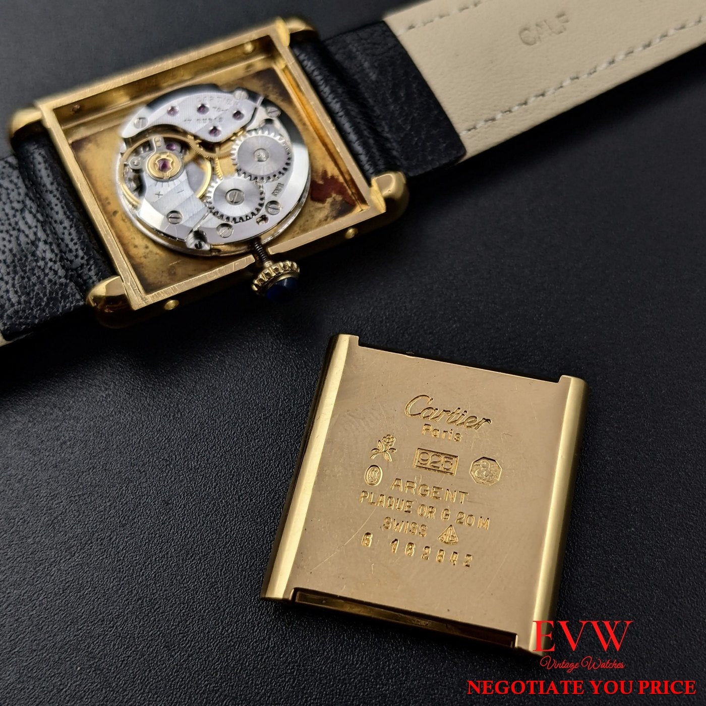 Vintage Cartier Tank Louis 18k Gold Watch -  Finland
