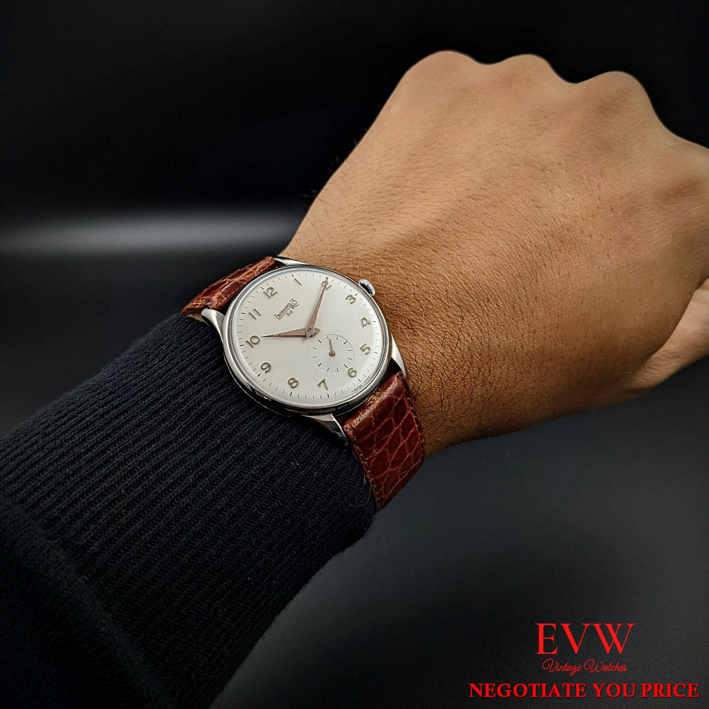 Vintage Wristwatch on the wrist  Eberhard & Co 30