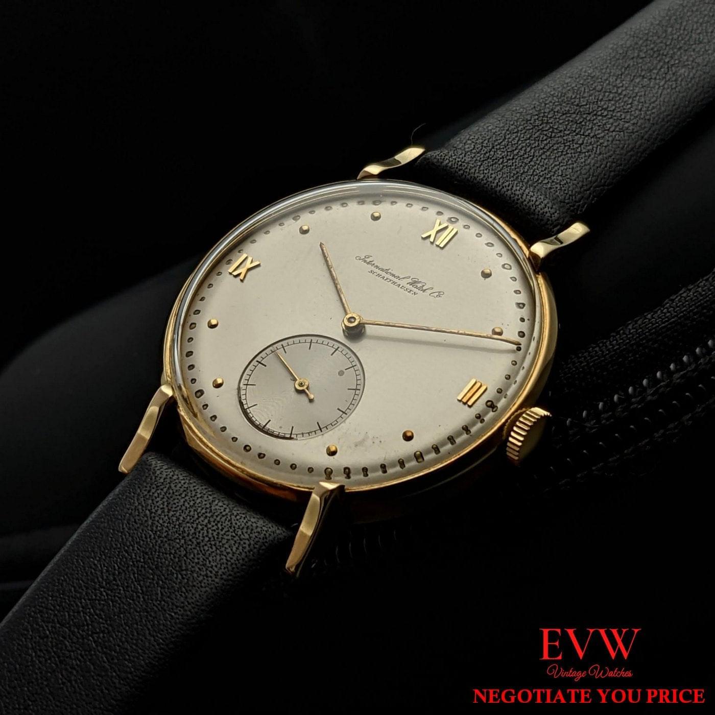 Vintage Gold IWC Schaffhausen Cal. 83 - Unique Lugs – Exclusive 