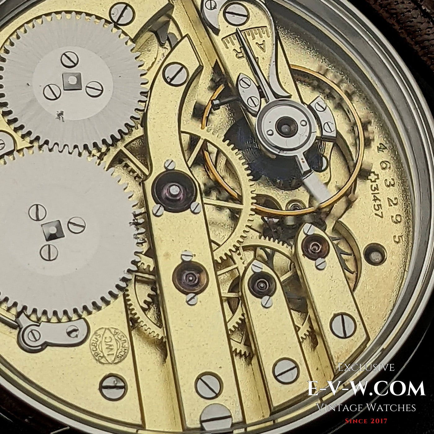 IWC Schaffhausen Movment Antique 1909 - Very Rare Pocket Watch Movement  - only 3600 pcs was made - Rare Cal. 66 Marriage Watch