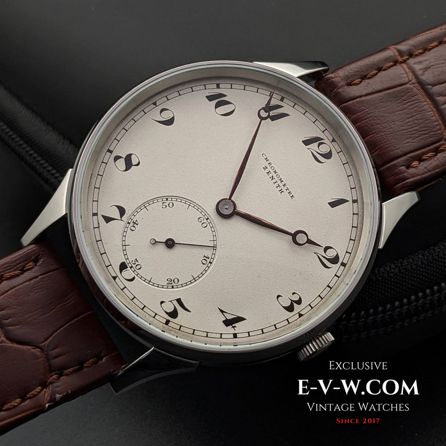 Zenith Chronometer Antikes Uhrwerk aus den 1920er Jahren / Taschenuhr-Umbau / Kaliber 18.28.1.PE - Hochzeitsuhr / Generalüberholt