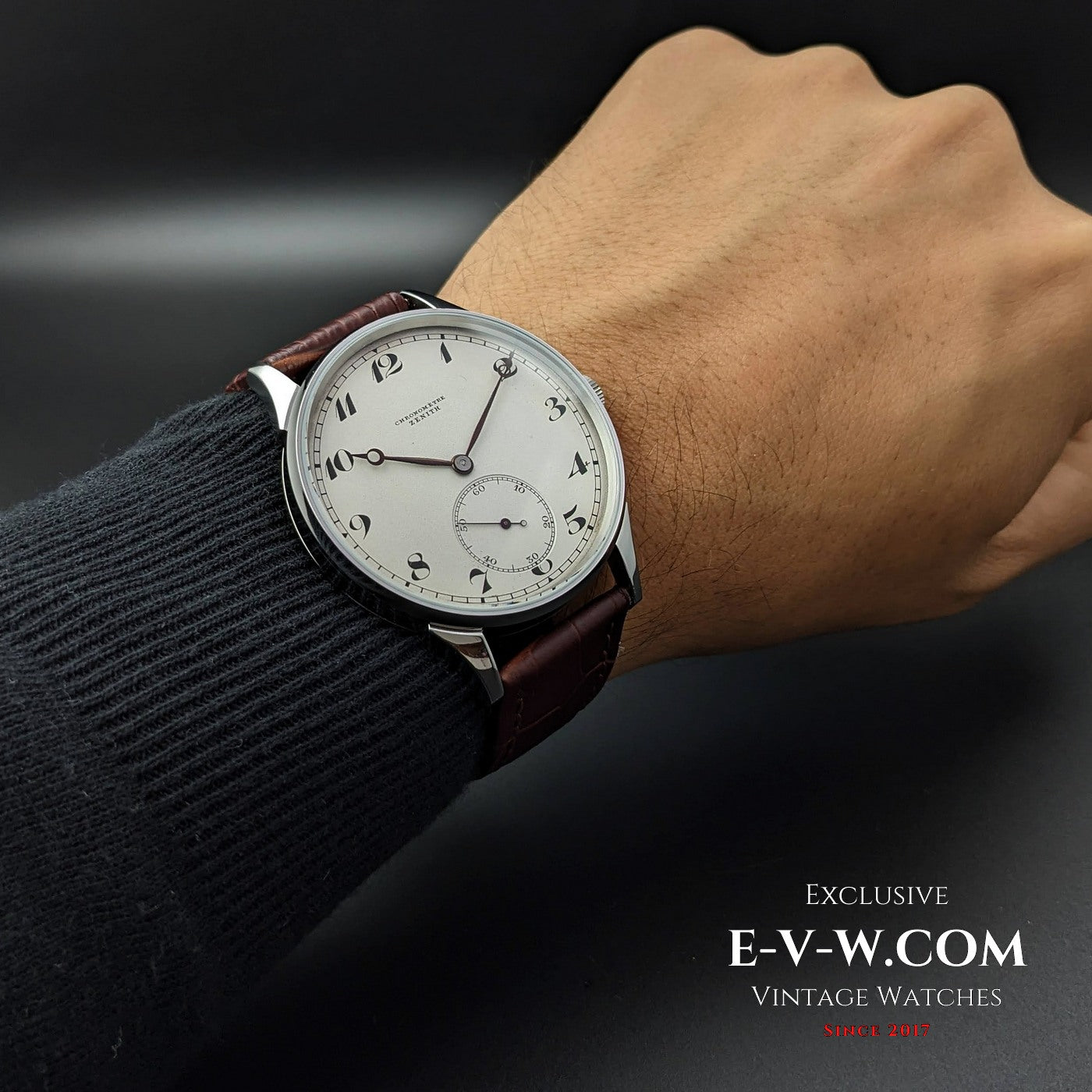 Zenith Chronometer Antikes Uhrwerk aus den 1920er Jahren / Taschenuhr-Umbau / Kaliber 18.28.1.PE - Hochzeitsuhr / Generalüberholt