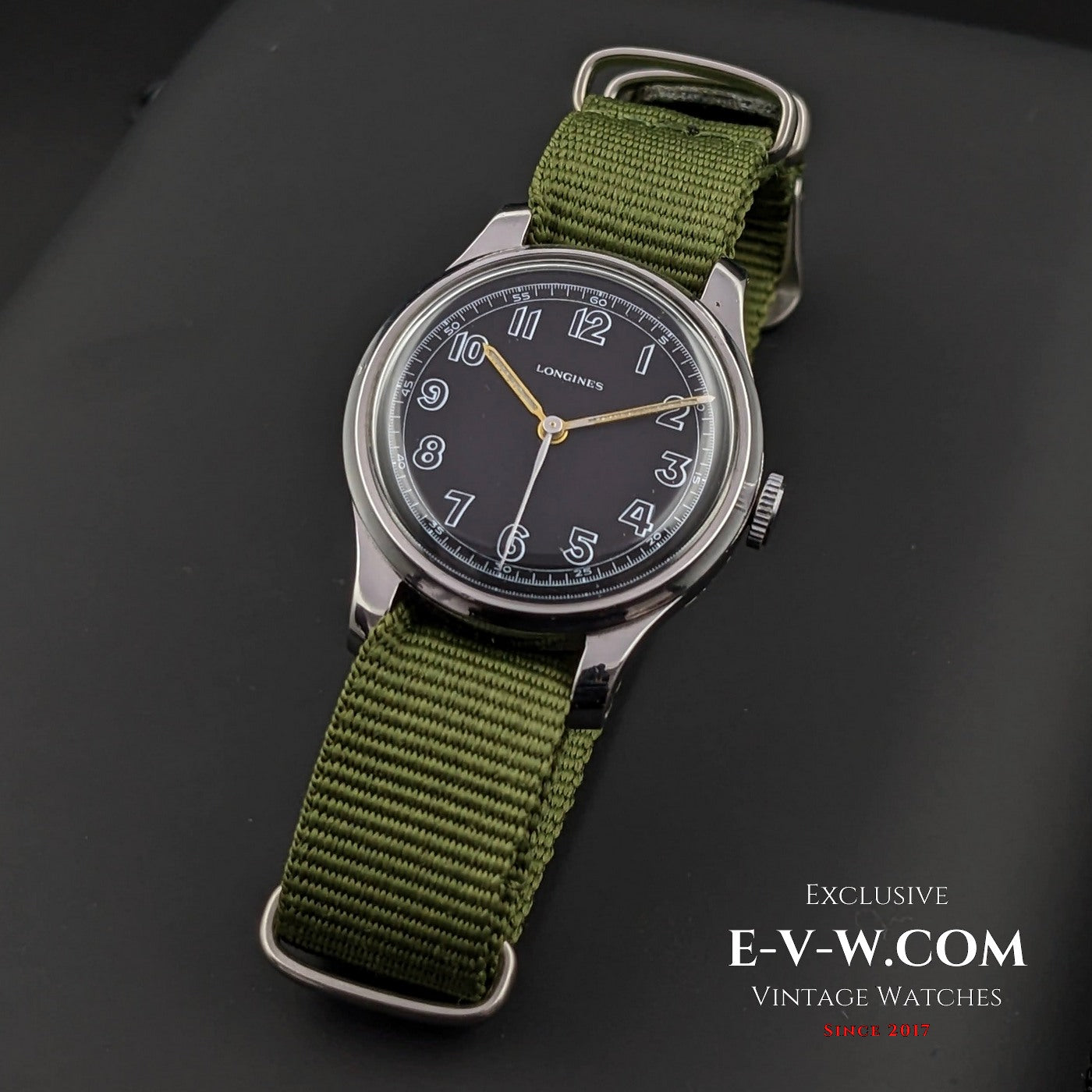 Longines Military WWII / Vintage 1940s / cal.12.68N / Fully Serviced