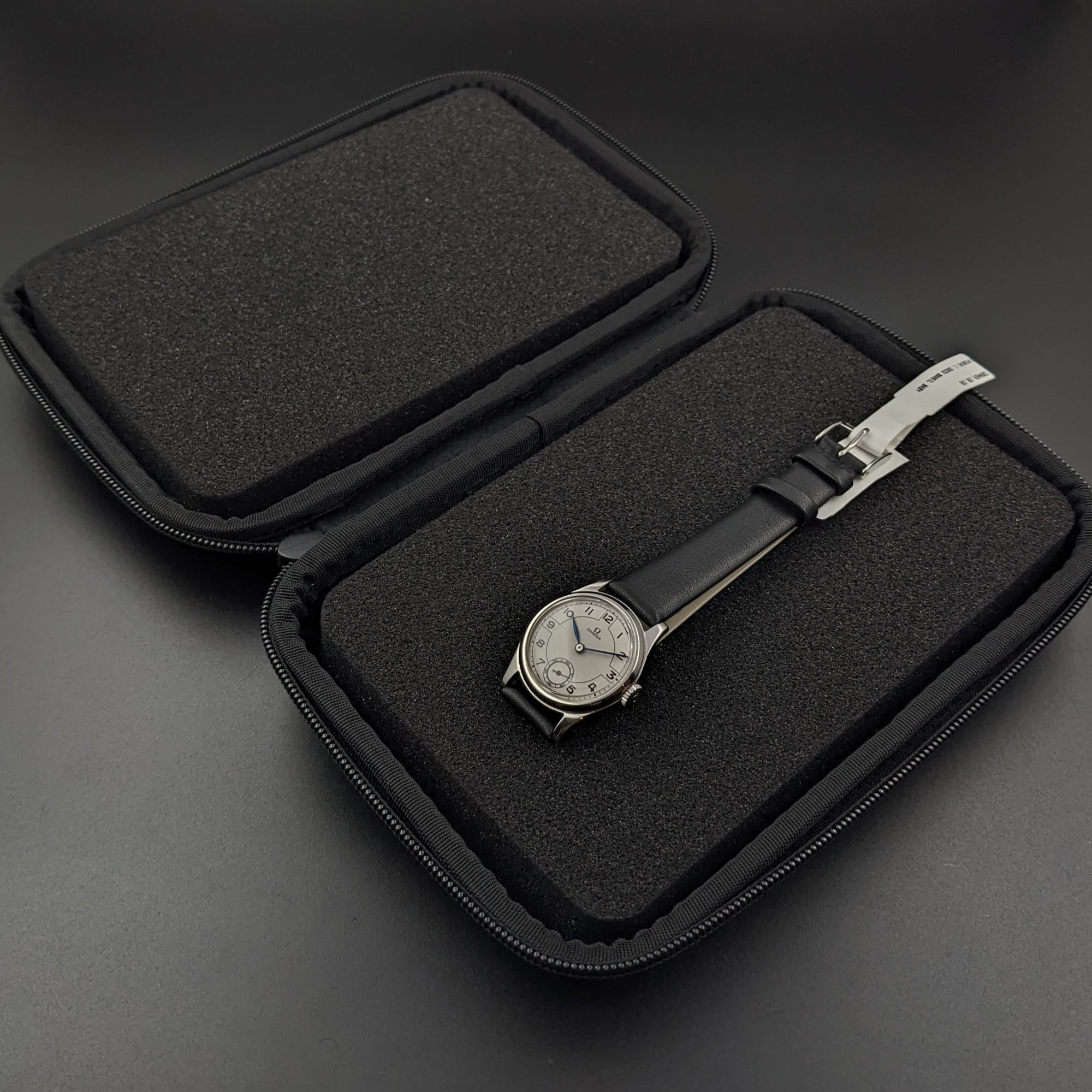 Rare montre Dennison Case Art Déco Omega Antique de 1934 / cal. 26,5 SOB T2 / Entièrement révisée