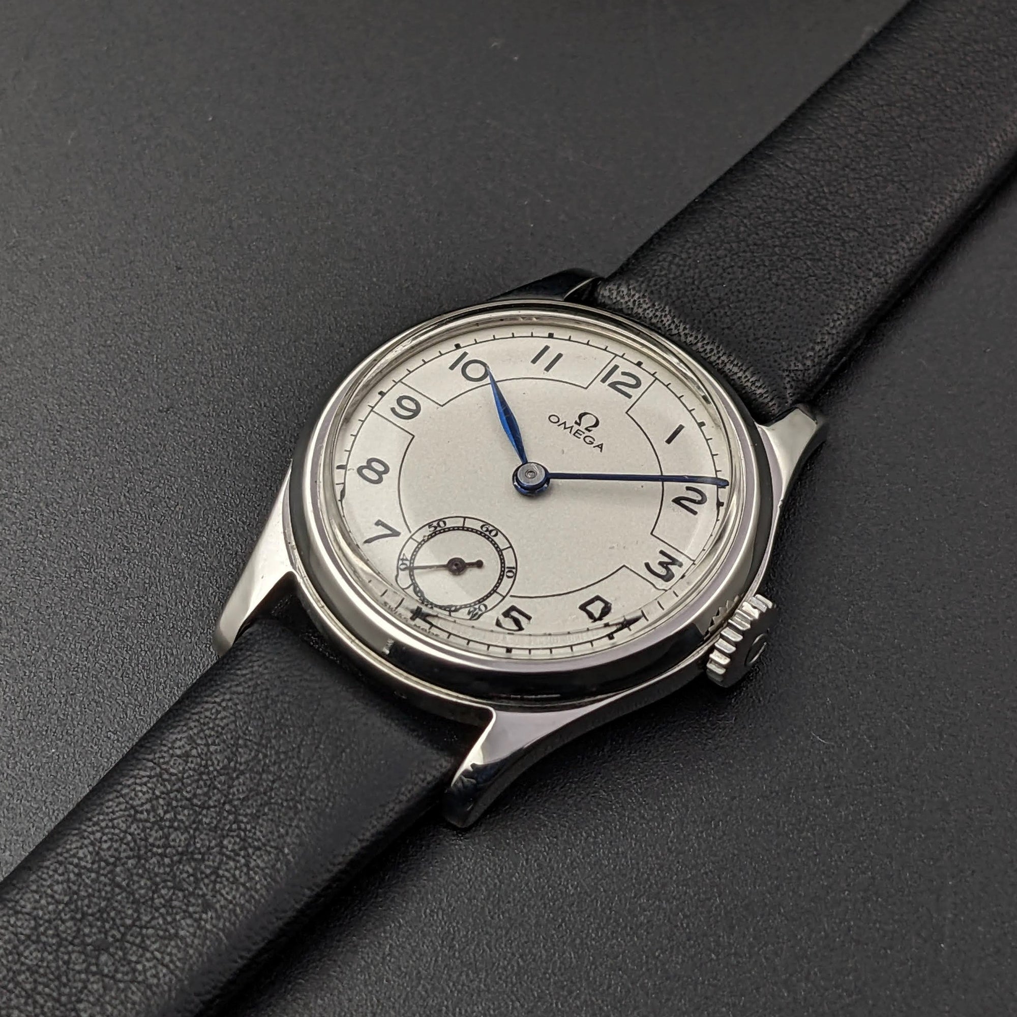 Rare montre Dennison Case Art Déco Omega Antique de 1934 / cal. 26,5 SOB T2 / Entièrement révisée