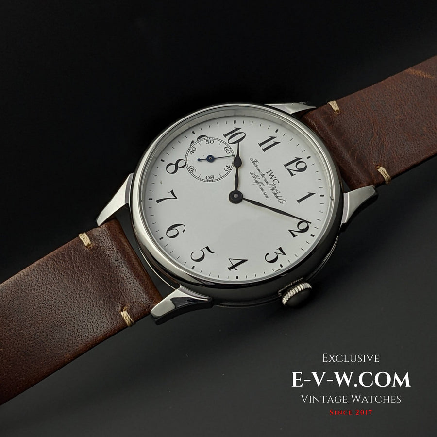 Mouvement IWC Schaffhausen Antique 1929 / Conversion de montre de poche / Calibre 73 - Montre de mariage / Entièrement révisée