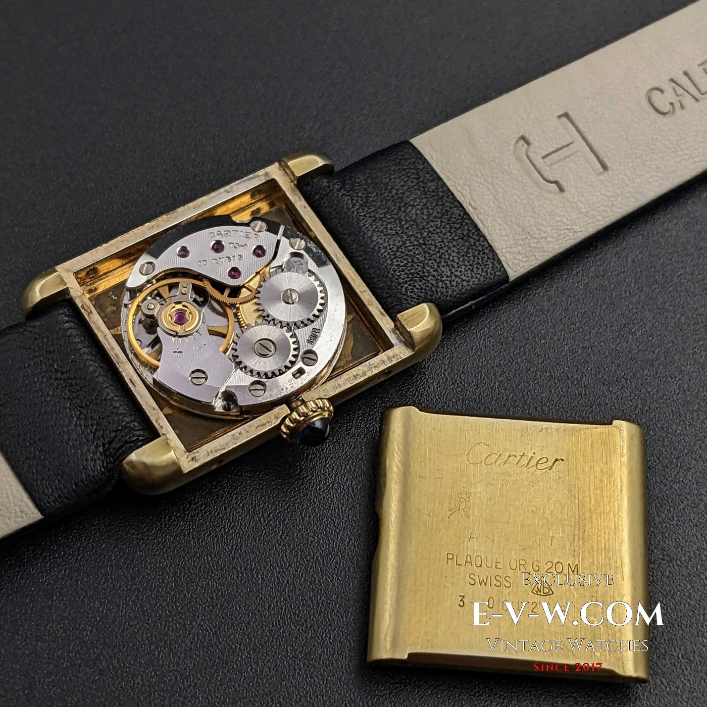 Seltene Cartier Tank Must Tridor VERMEIL – Goldplakette, Silber 925 – Dreifarbiges Zifferblatt, Kal. 78-1 / Generalüberholt 