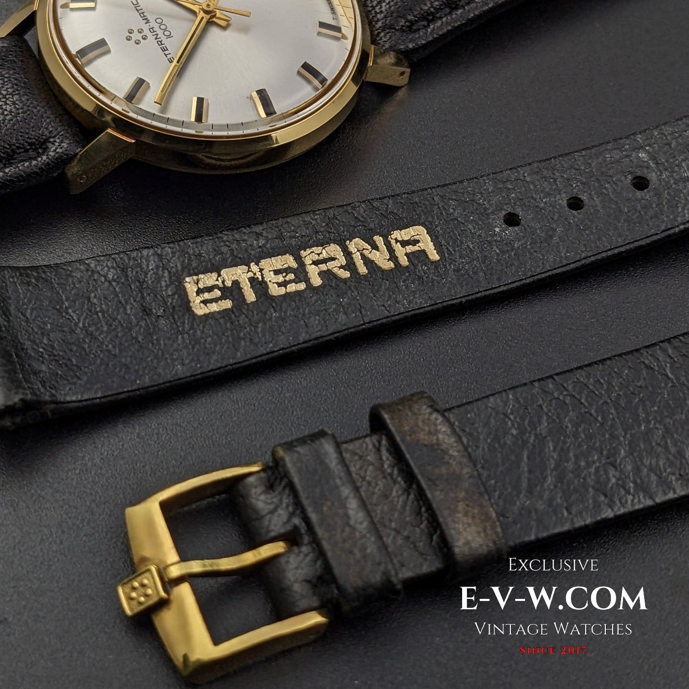 1960年代復古Eterna Matic 1000自動表附原廠標籤